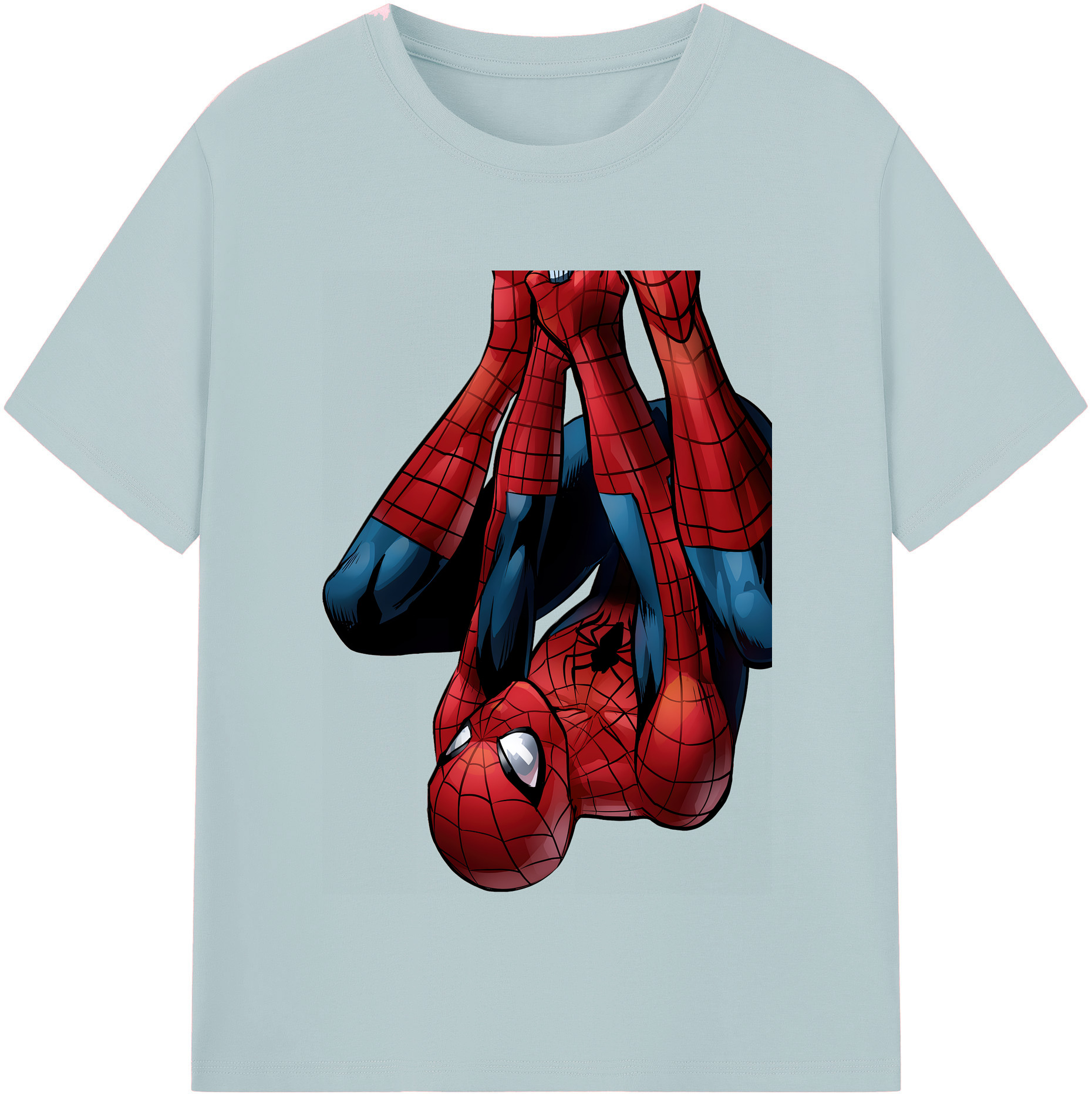 （画像用） Spider Man スパイダーマン 綿100％半袖Tシャツ（フロントプリント）
